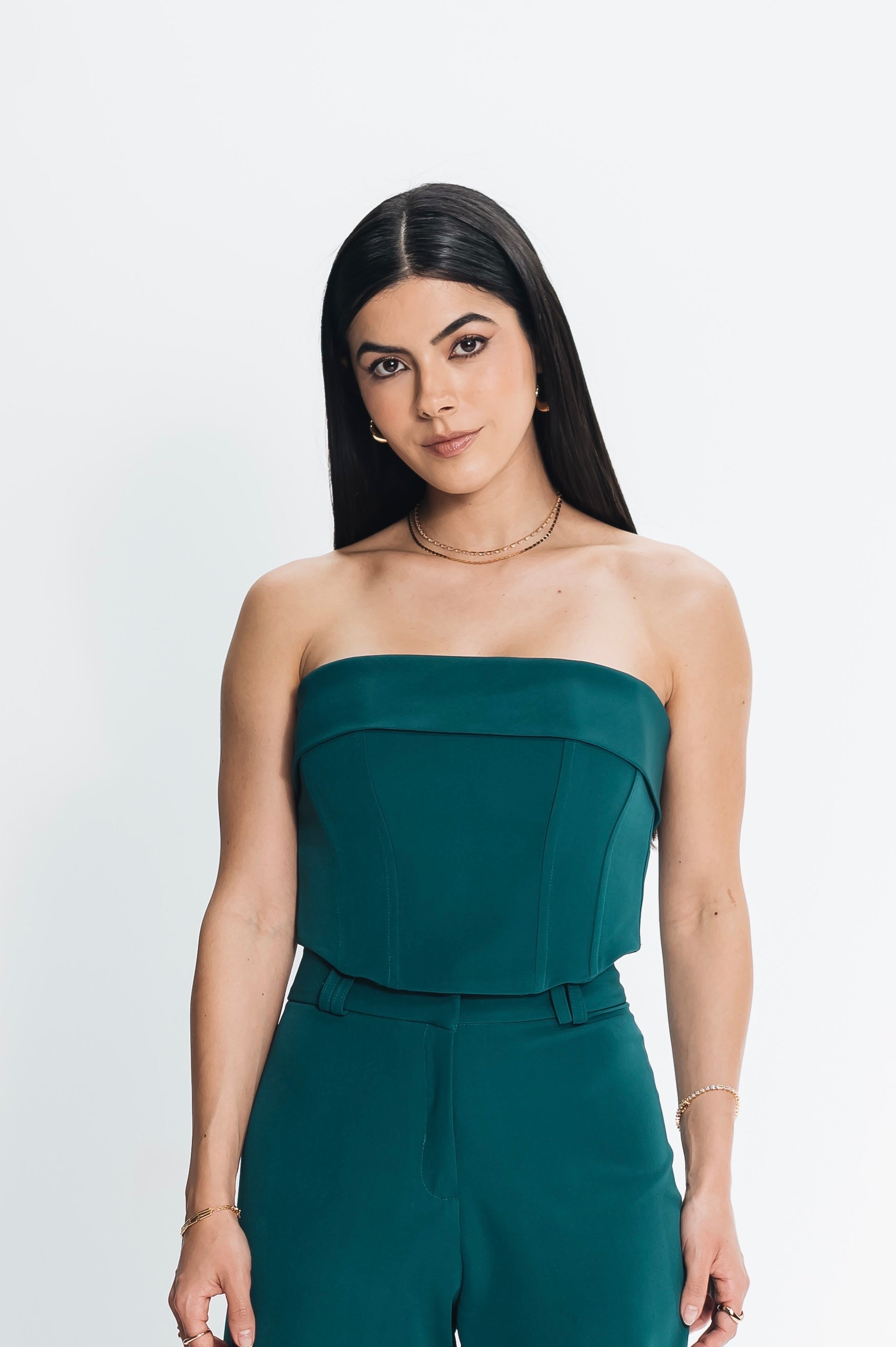 Corselet Cristal Verde Botanik Saphir