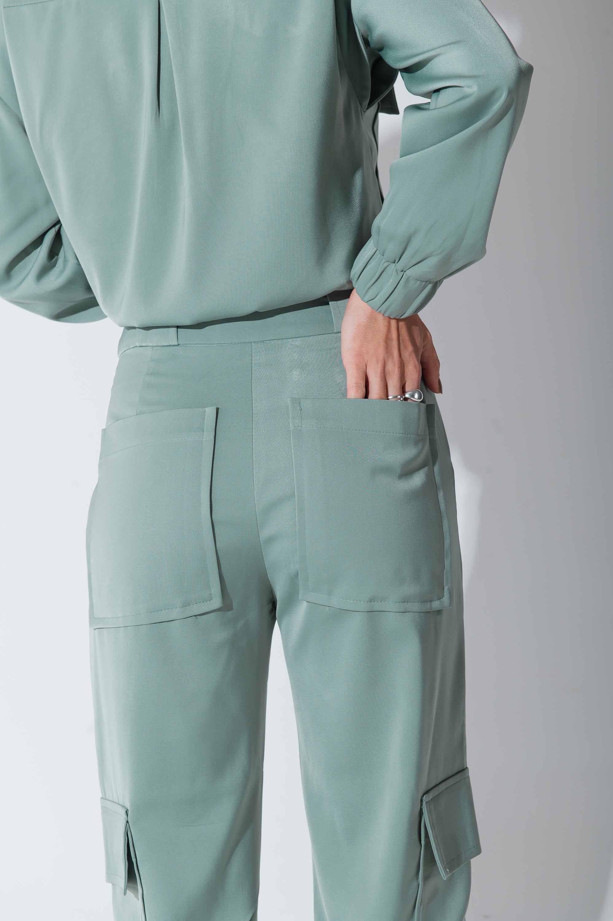 Jaqueta Bomber Alfaiataria Carol Verde Menta Saphir