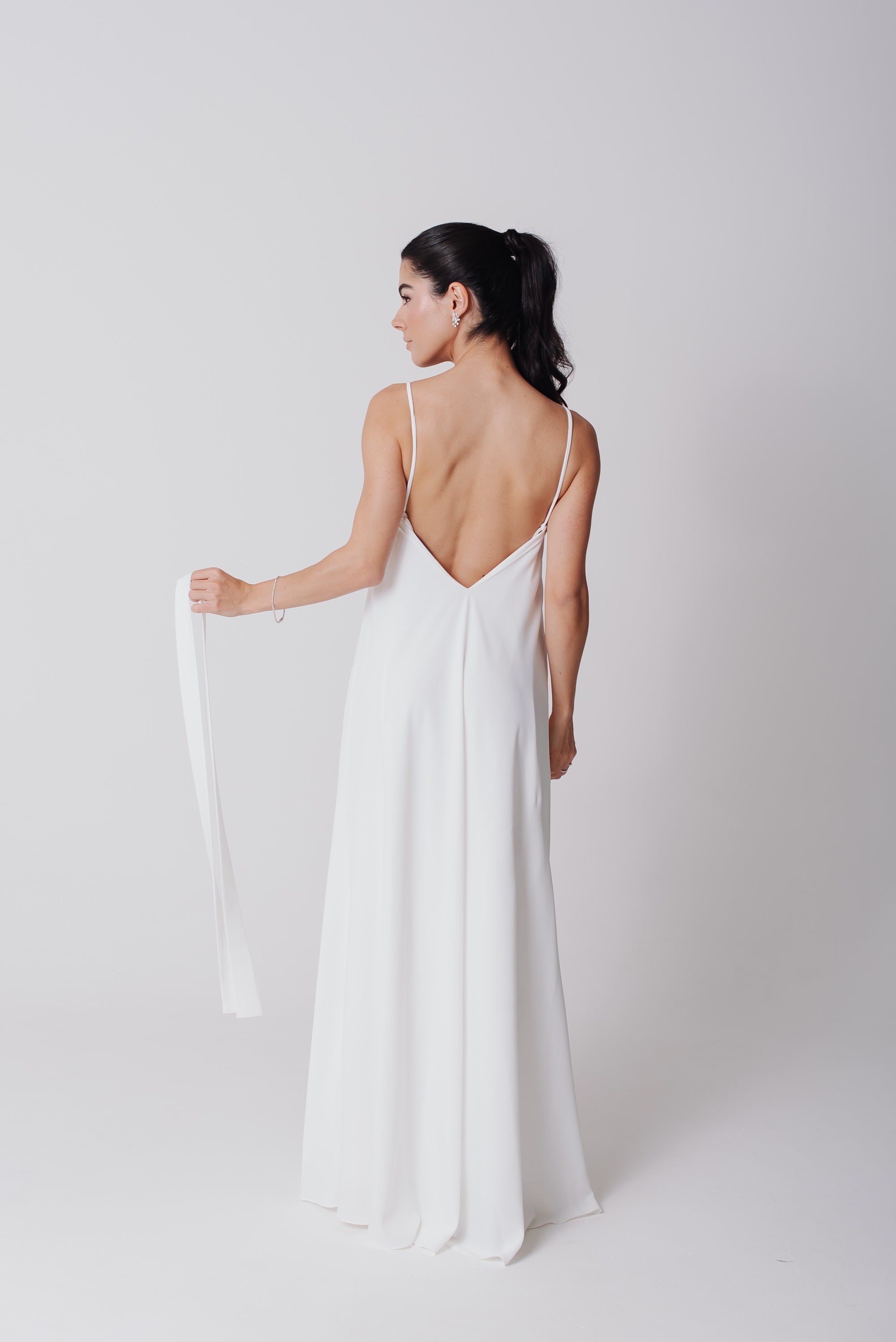 Vestido Longo Alcinha Lorena Off White Saphir