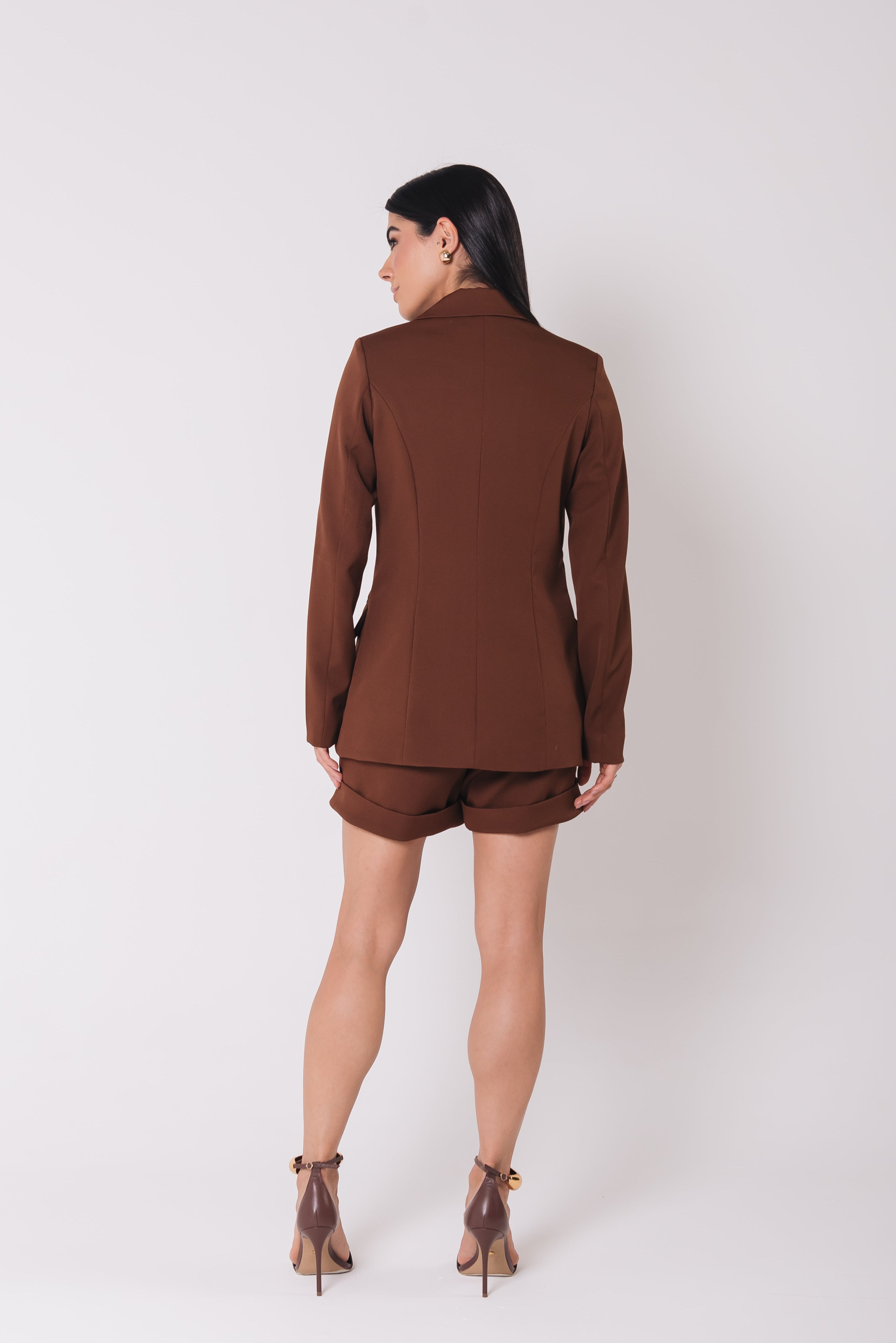 Blazer Alfaiataria Feminino Luma Marrom Saphir