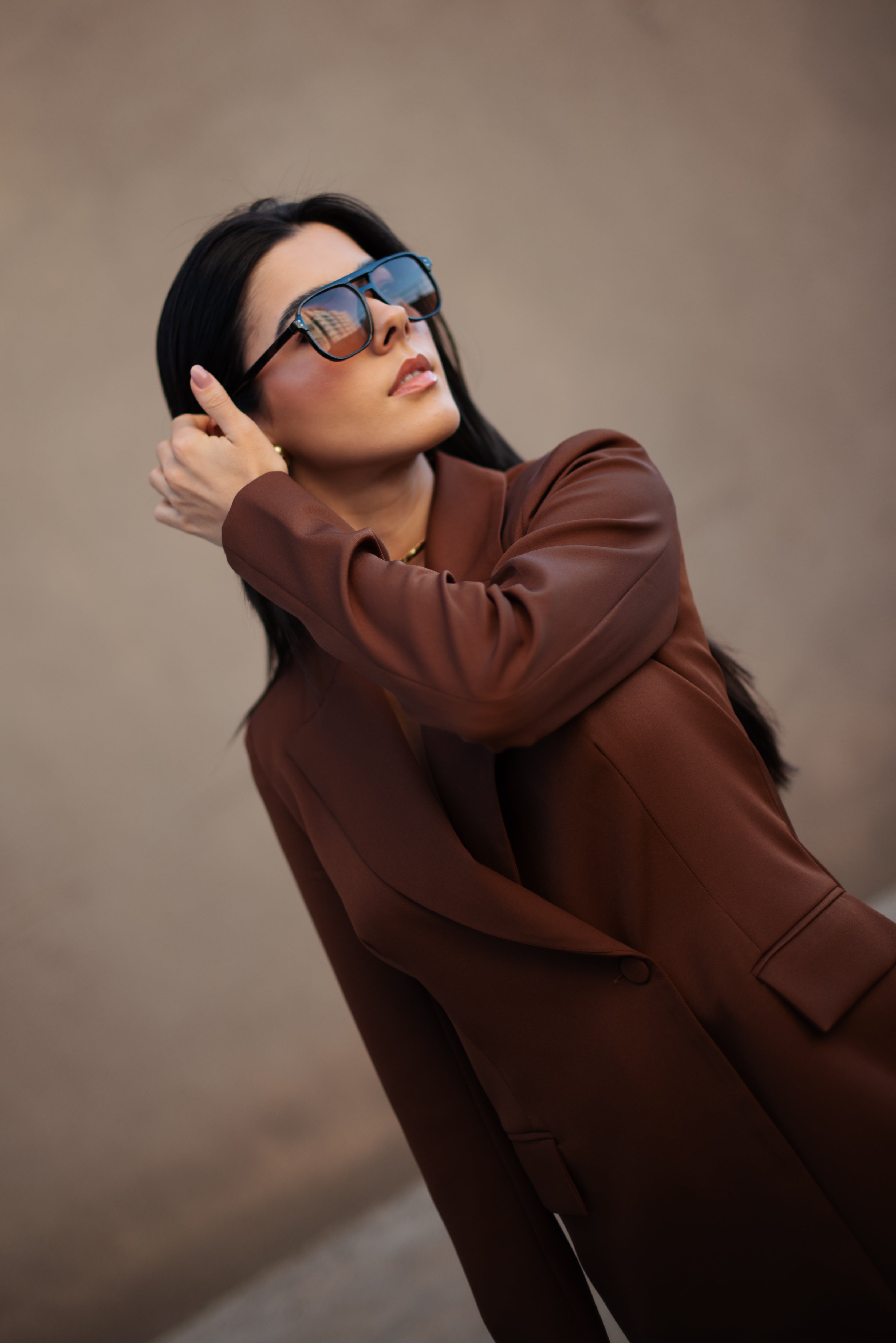 Blazer Alfaiataria Feminino Luma Marrom Saphir