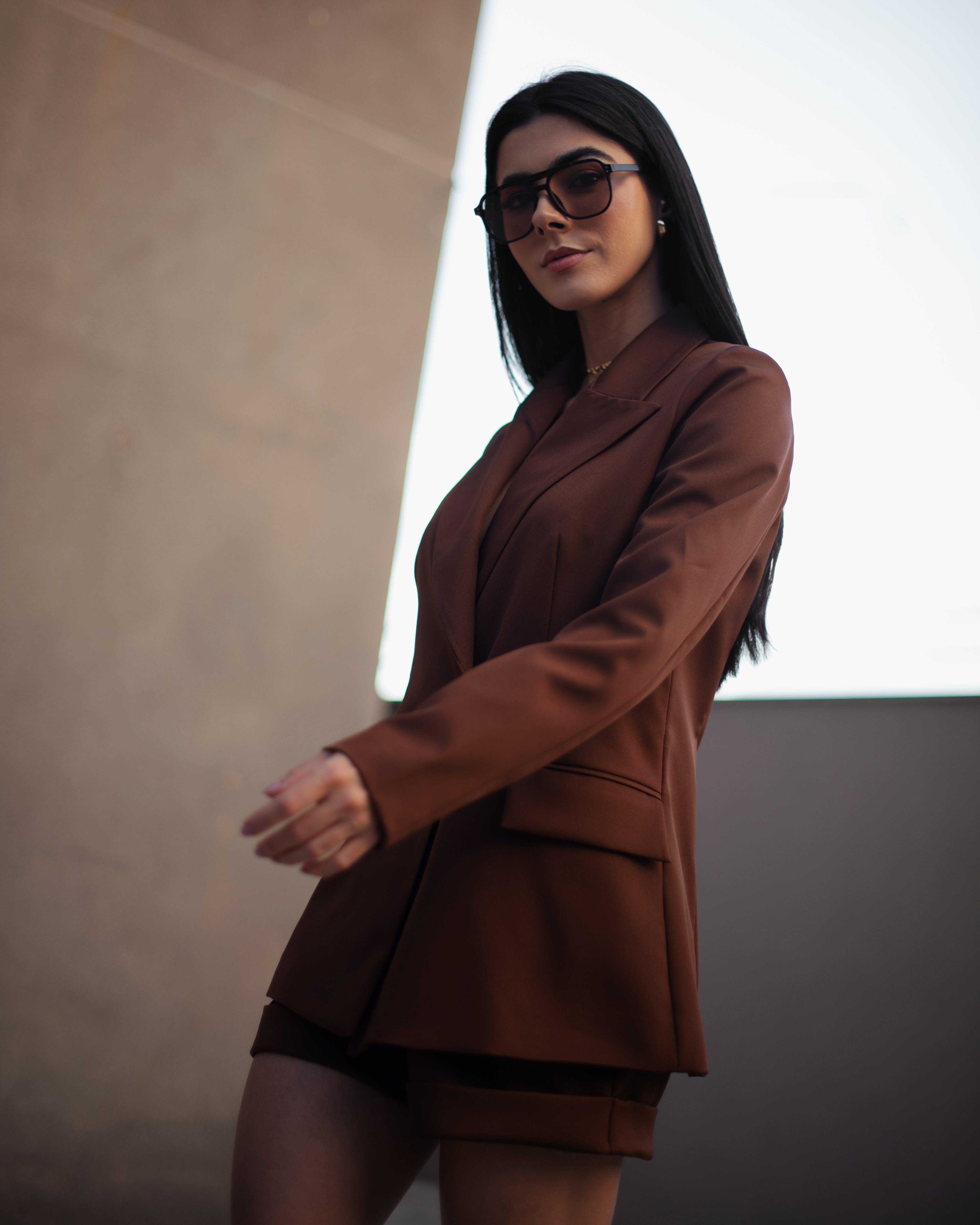 Blazer Alfaiataria Feminino Luma Marrom Saphir