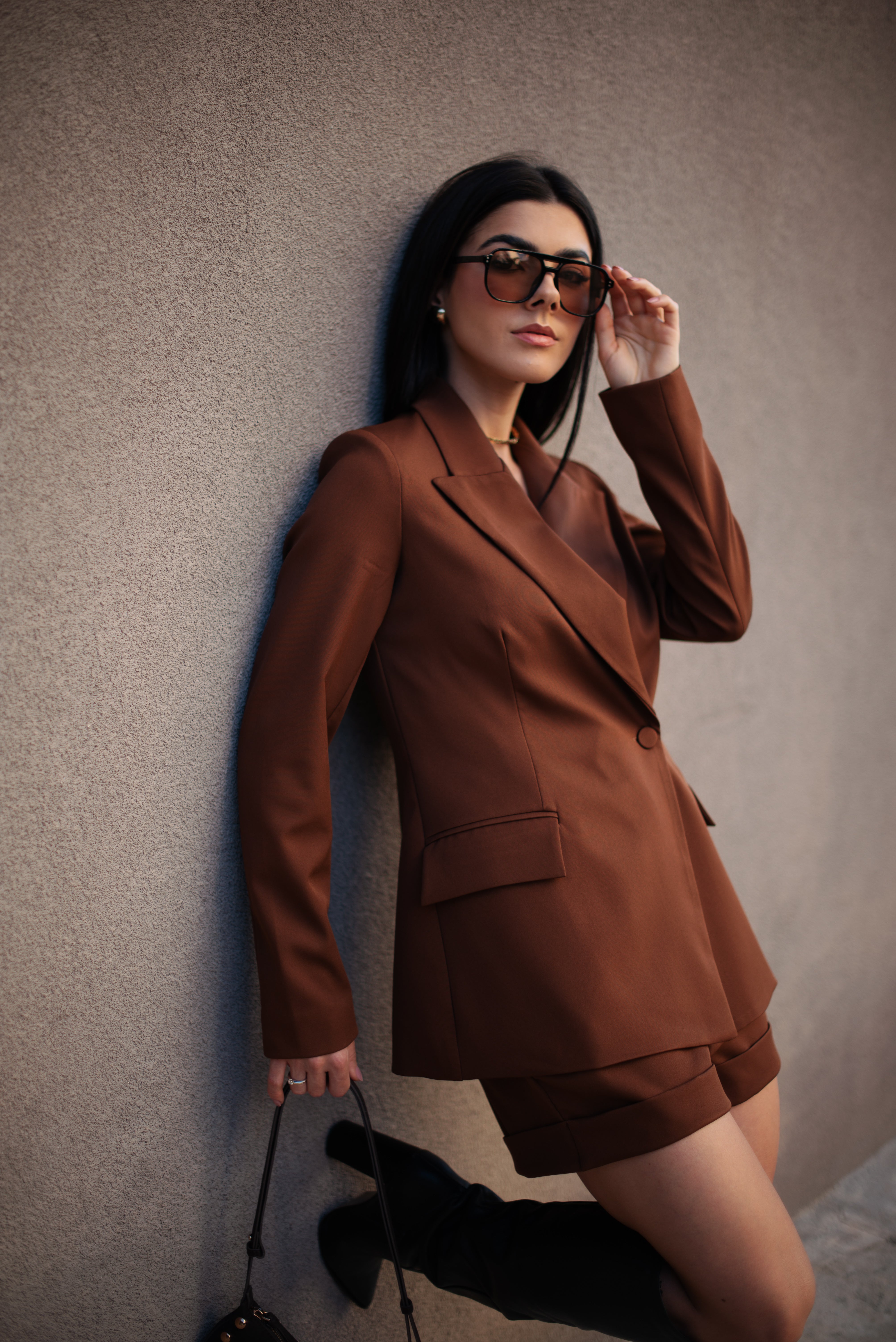 Blazer Alfaiataria Feminino Luma Marrom Saphir