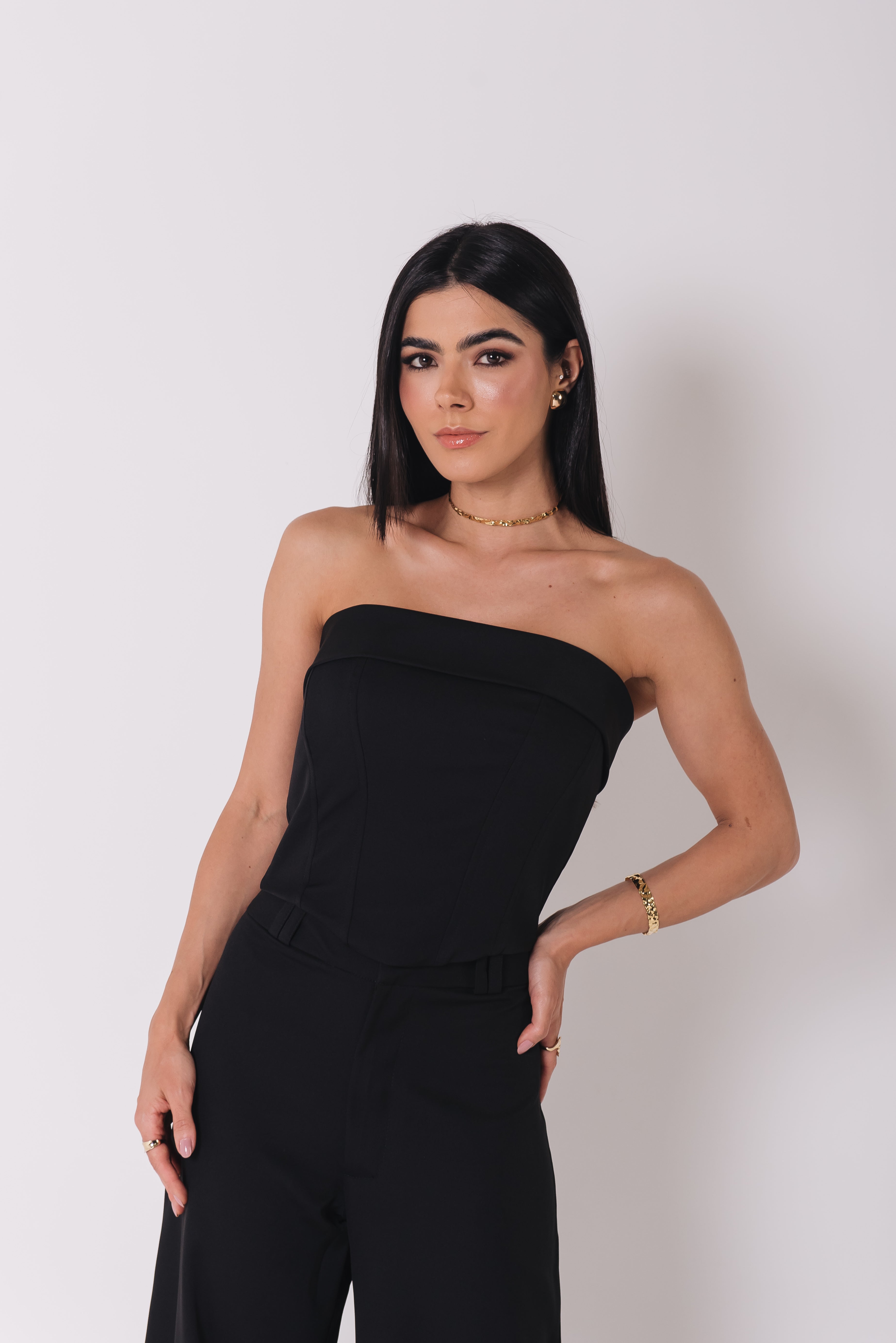 Corselet Feminino Cristal Preto Saphir