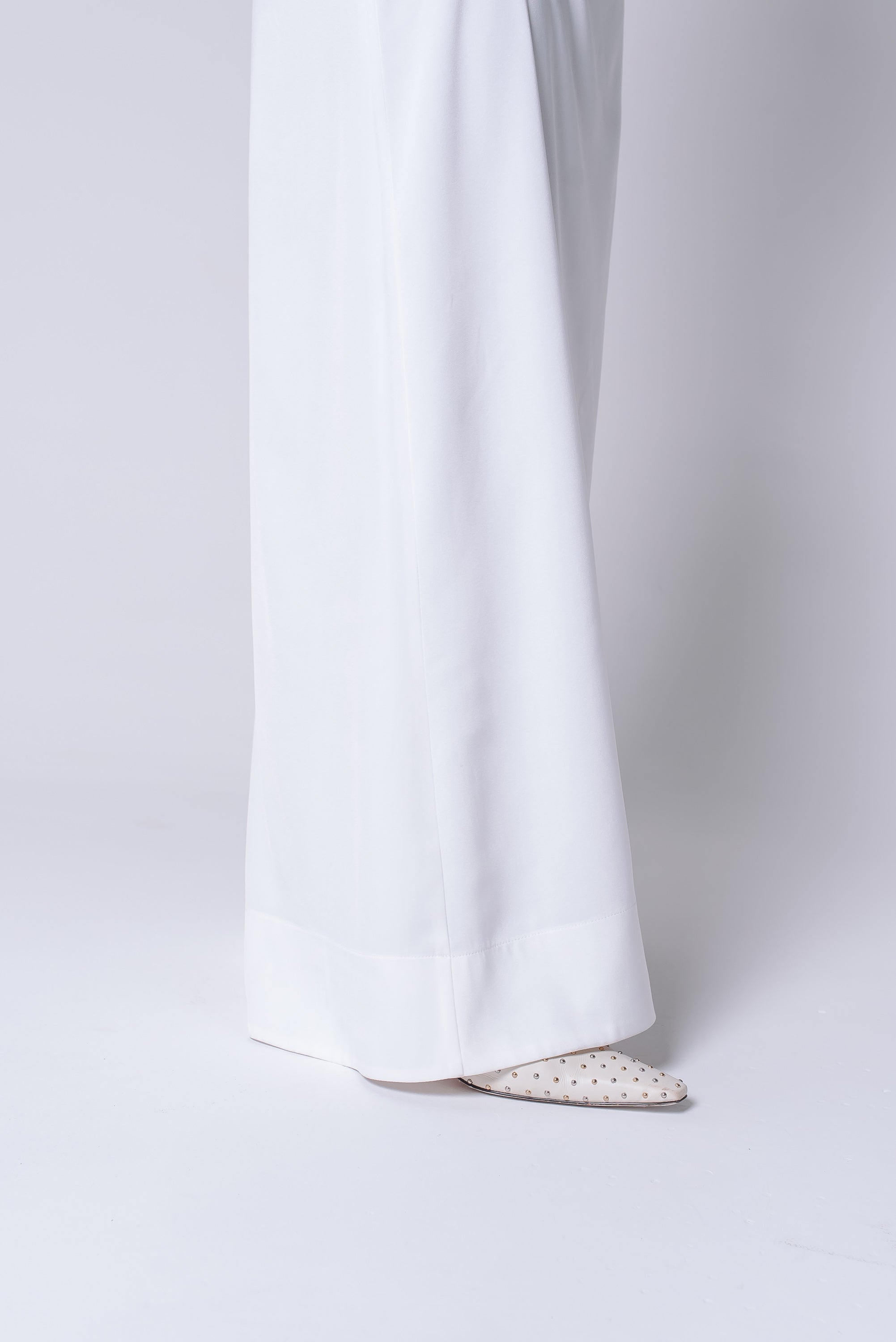 Vestido Longo Alfaiataria Tereza Off White Saphir