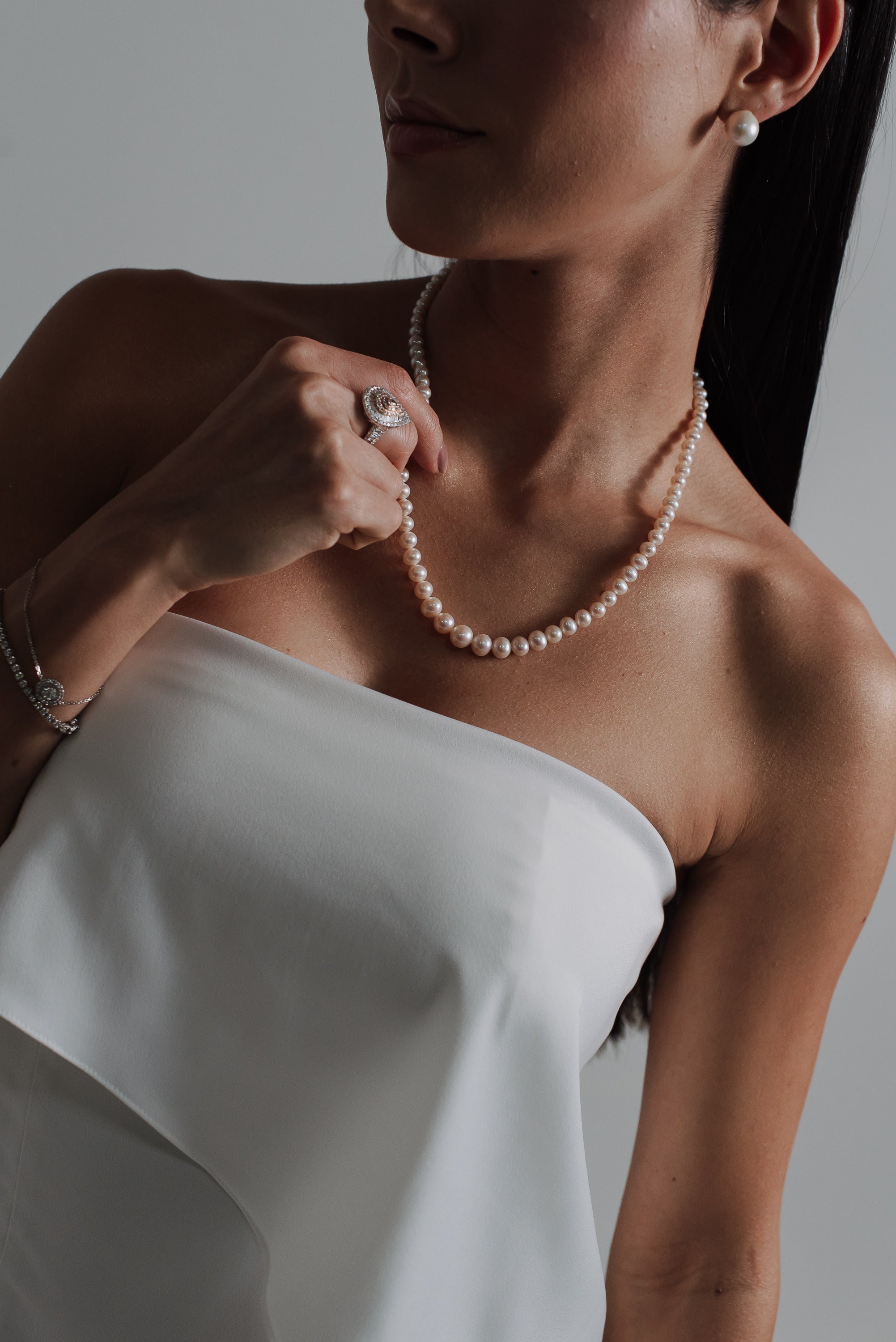 Vestido Longo Alfaiataria Tereza Off White Saphir