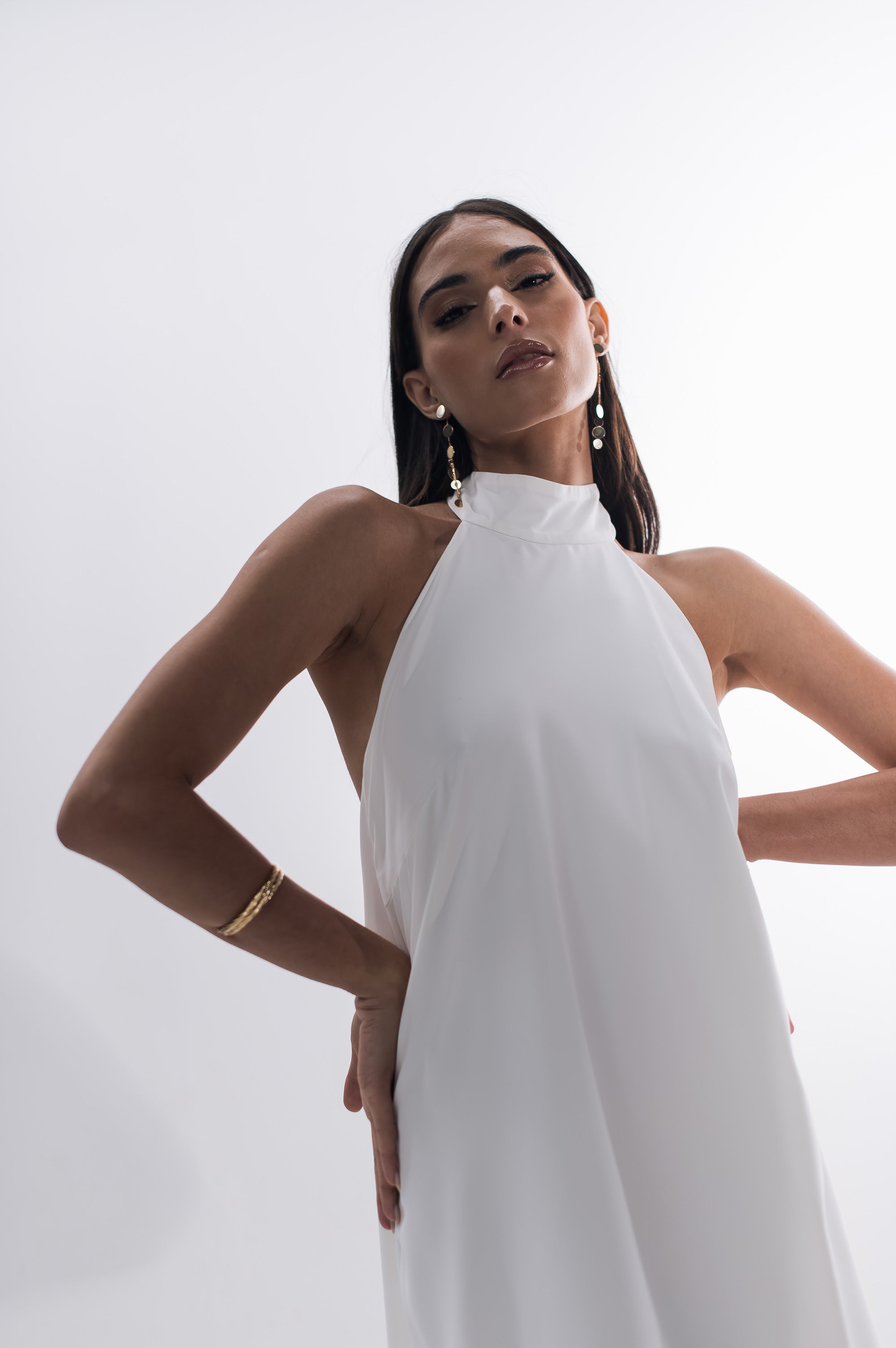 Vestido Frente Única Ísis Off White Saphir