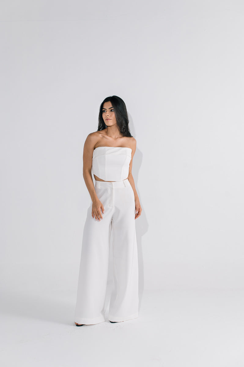 Corselet Feminino Cristal Off White Saphir