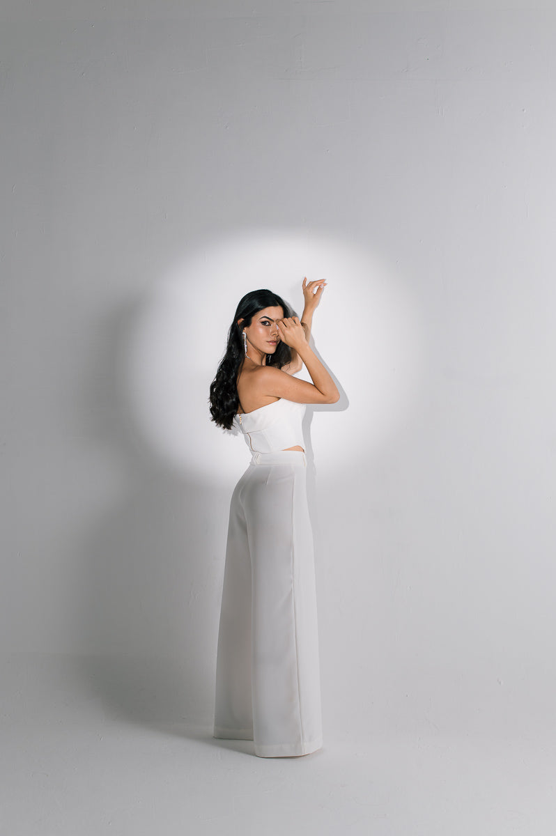 Corselet Feminino Cristal Off White Saphir